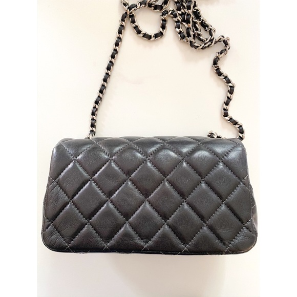 ▫️Chanel▫️ Quilted Mini Flap Charcoal Crossbody - Picture 3 of 13